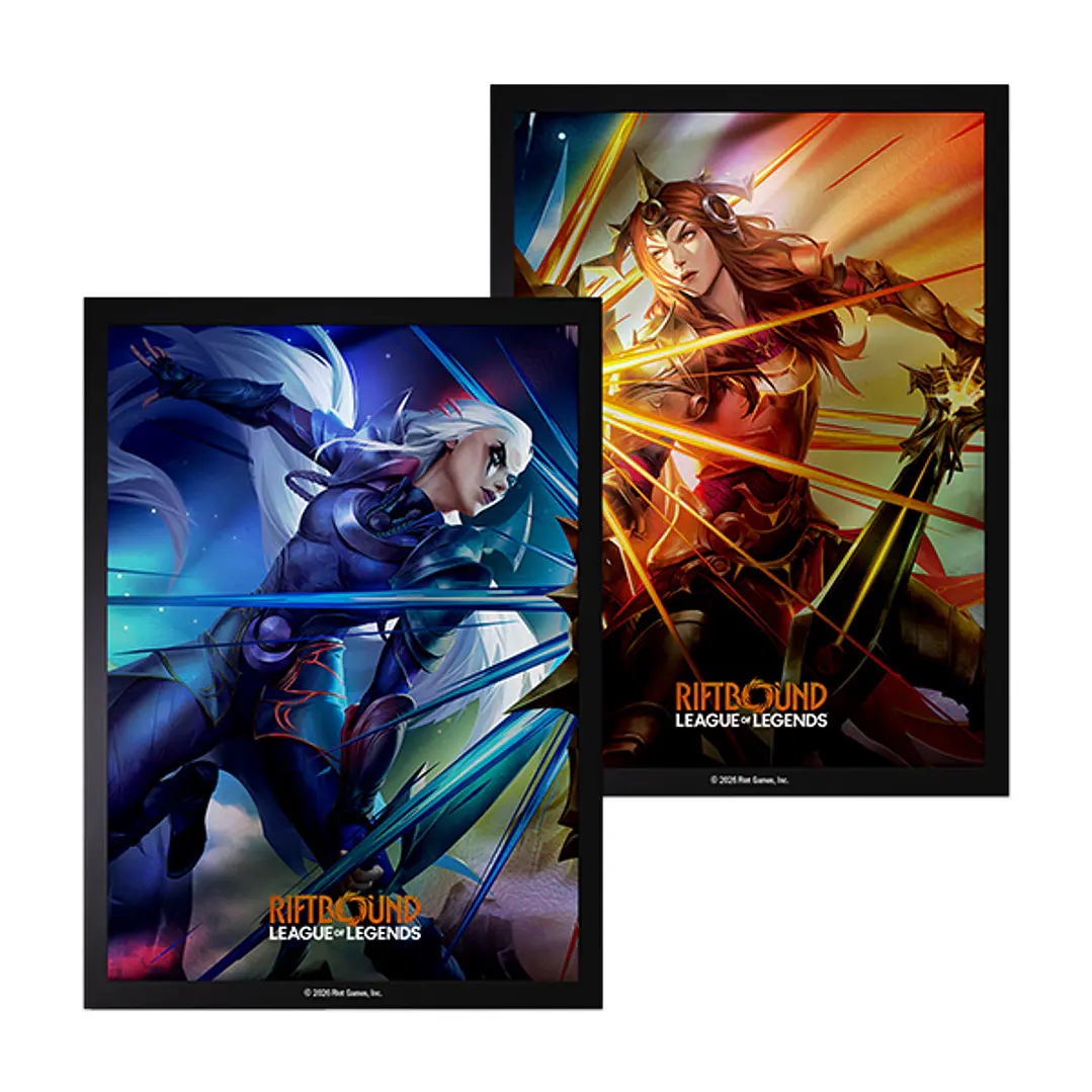 Preventa - Card Sleeves Riftbound - Vendetta - Diana vs Leona 1