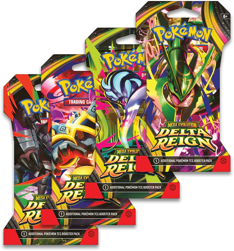 Preventa - Pokemon TCG: Mega Evolution Delta Reign - Sleeved Booster - Inglés