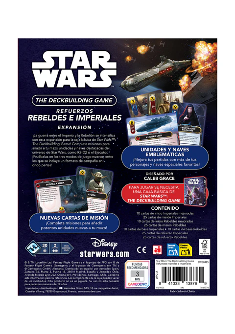 Star Wars The Deckbuilding Game - Expansión: Refuerzos Rebeldes e Imperiales - Español