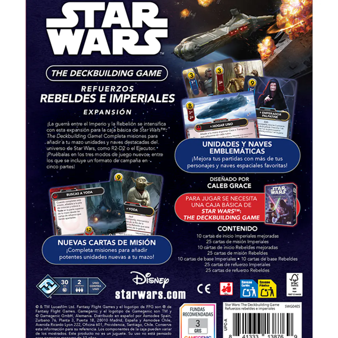 Star Wars The Deckbuilding Game - Expansión: Refuerzos Rebeldes e Imperiales - Español 2