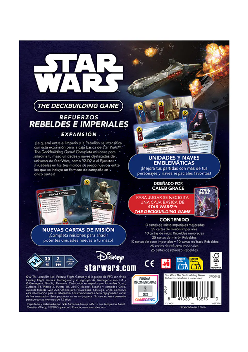 Star Wars The Deckbuilding Game - Expansión: Refuerzos Rebeldes e Imperiales - Español 2