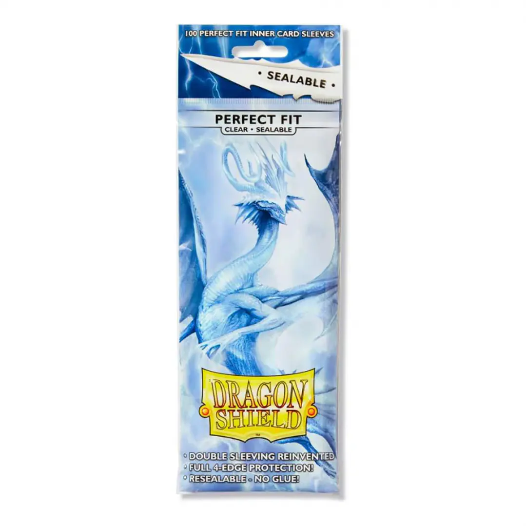 Dragon Shield Sealable Perfect Fit Inner Card Sleeves - Clear 100 1
