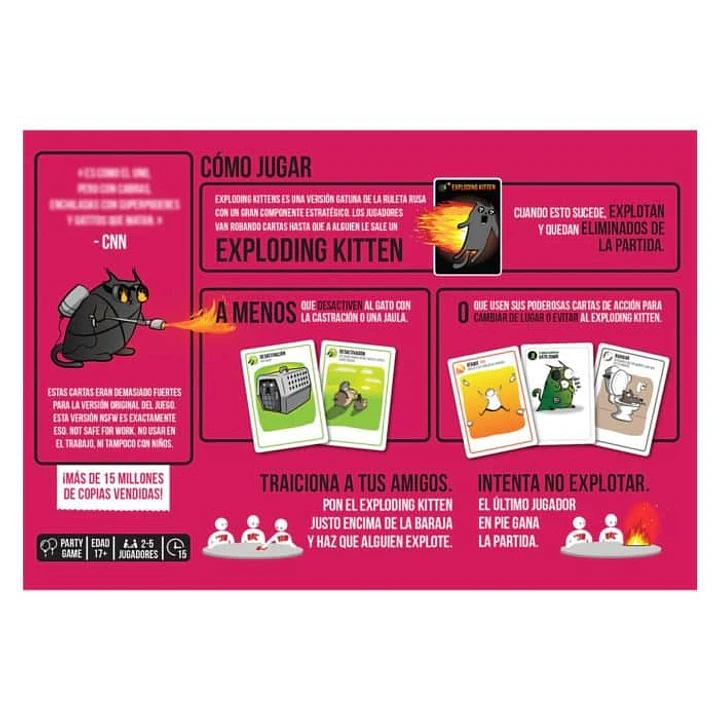 Exploding Kittens NSFW 3.0 (Pink) - Español 3