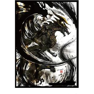 Square Enix card sleeves Bahamut - 100uns 67x92mm