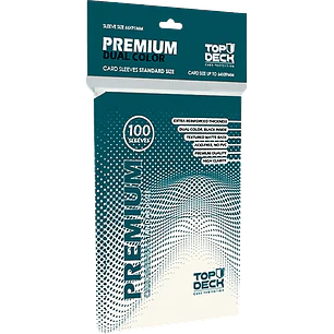 Top Deck - Premiun dual color Sleeves - 100und 64x89 Black
