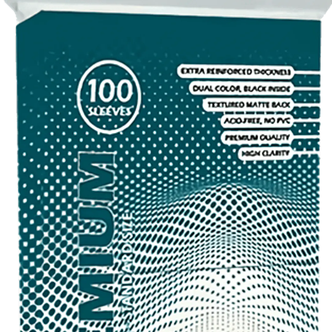 Top Deck - Premiun dual color Sleeves - 100und 64x89 Black 1