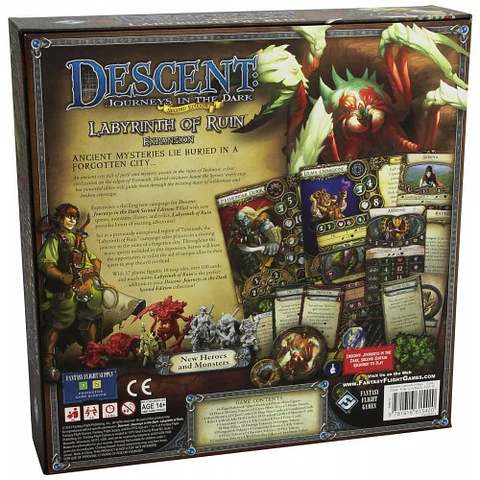 Descent 2da Edición Expansión: Laberinto En Ruinas - Juego de Mesa - (INGLÉS)
