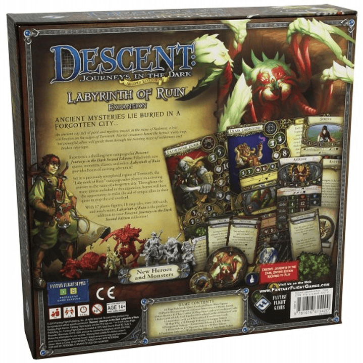 Descent 2da Edición Expansión: Laberinto En Ruinas - Juego de Mesa - (INGLÉS) 2