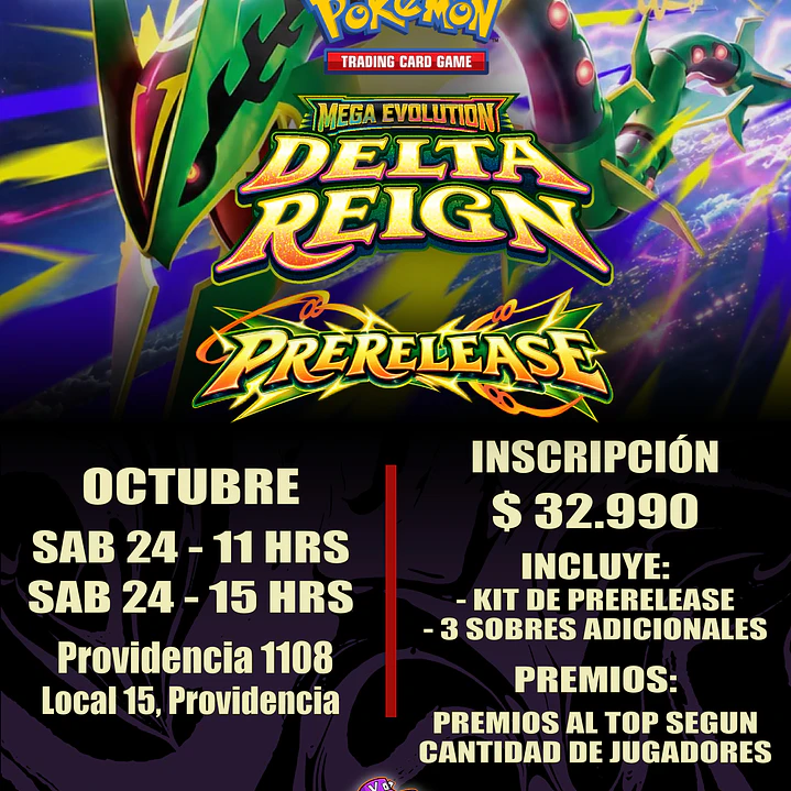 Evento - Pokémon TCG: Prerelease Delta Reign - Sabado 24 de Octubre 11:00 hrs 1