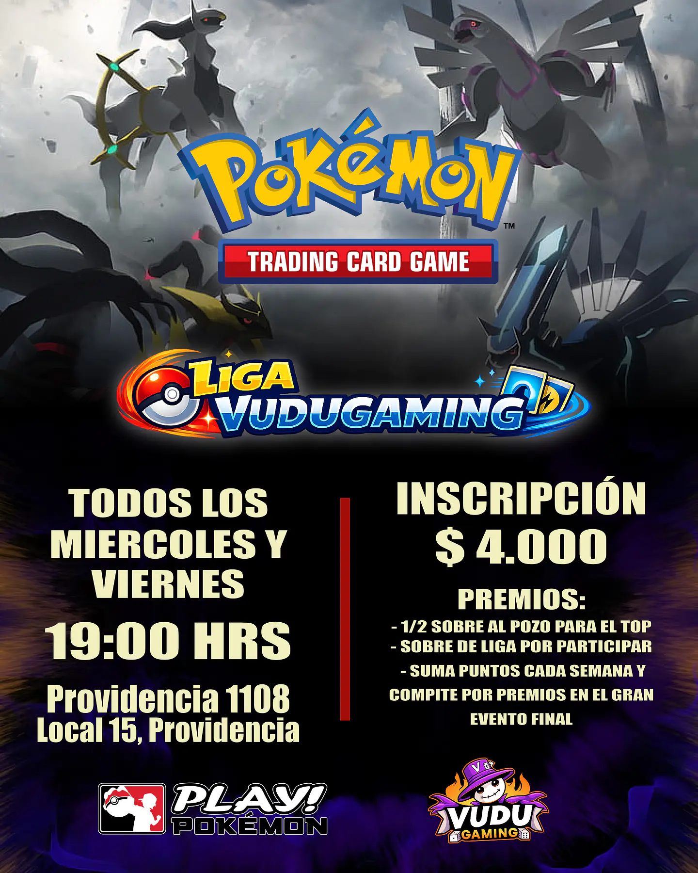 Evento - Liga Pokémon TCG - Todos los Miércoles y Viernes - 19:00 hrs 1