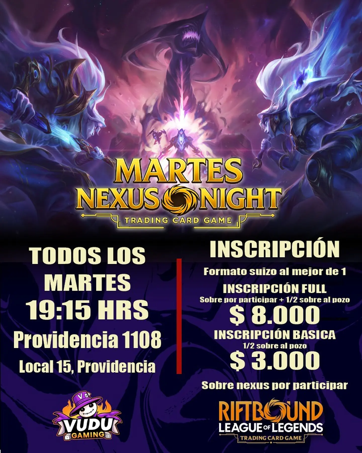 Evento - Riftbound Nexus Night- Todos los Martes - 19:15 hrs 1