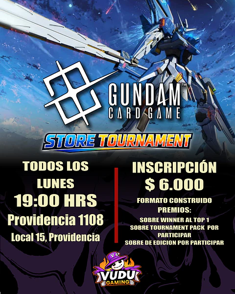 Evento - Torneo Gundam TCG - Todos los Lunes - 19:00 hrs