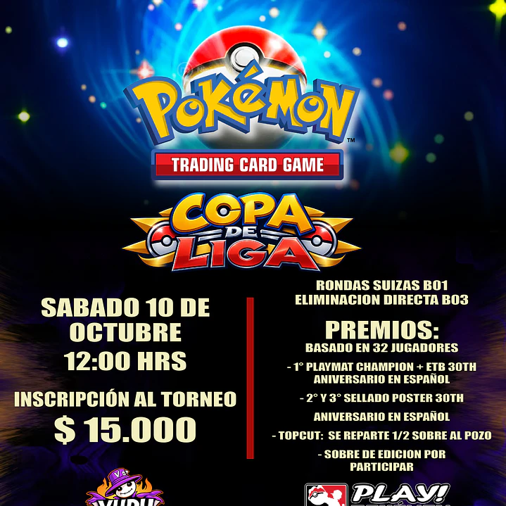 Evento - Pokemon TCG: Copa de Liga - Sabado 10 de Octubre 2026 - 12:00 hrs 1