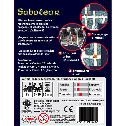 Saboteur - Juego de Mesa - Español