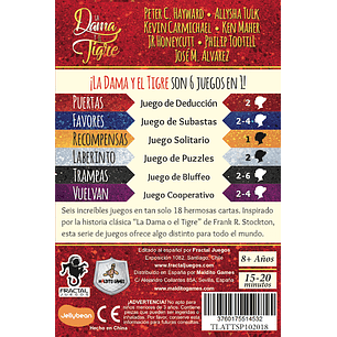 Juego de Mesa - La Dama y El Tigre 6 en 1 - Español