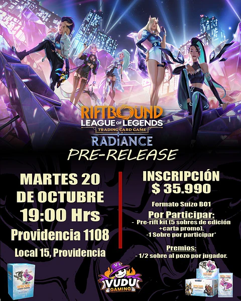 Evento - Riftbound PreRift Event Radiance