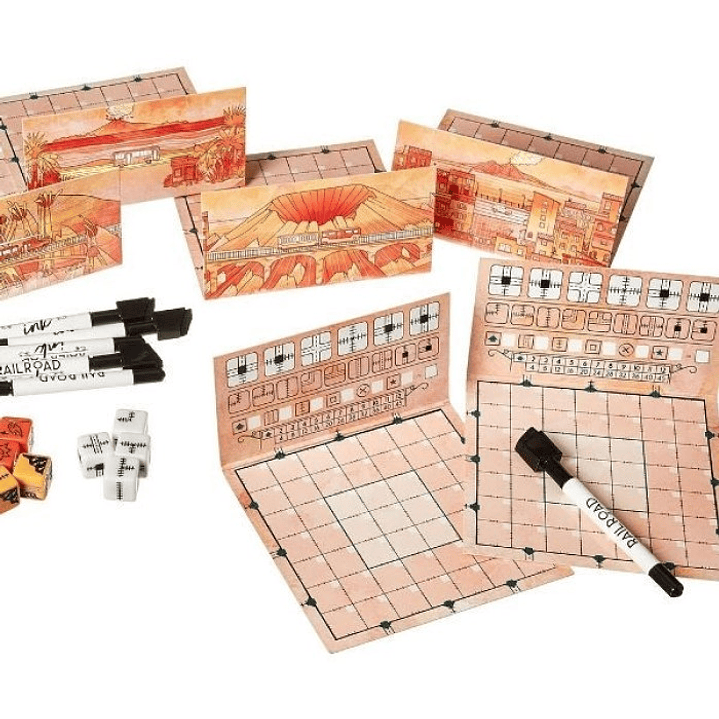 Railroad Ink Edición Rojo Abrasador - Juego de Mesa - Español 3