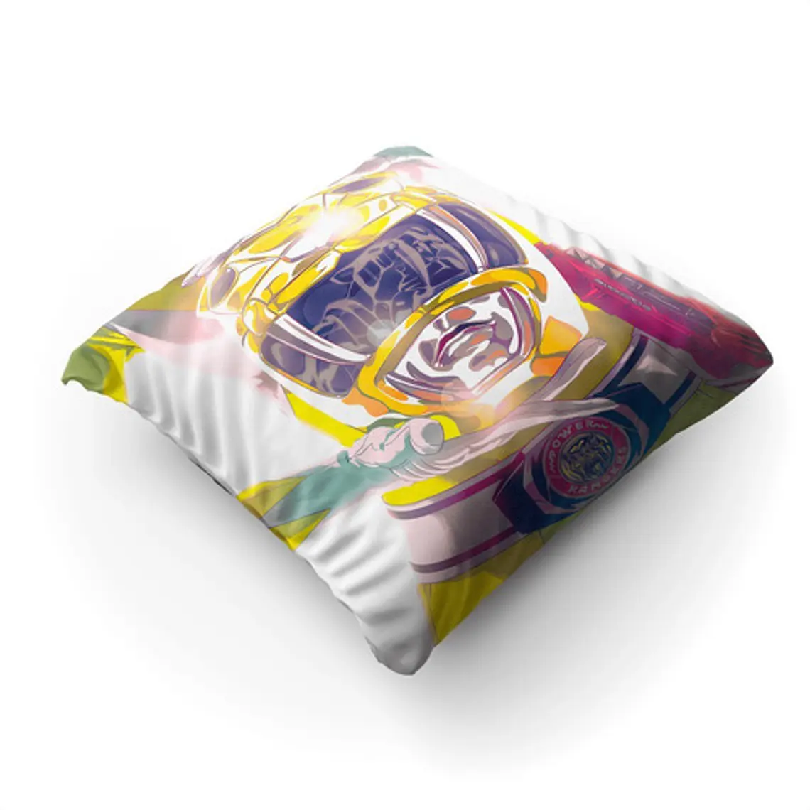 Cojín Power Rangers : Ranger Amarillo 45x45cm Vudú Love  2