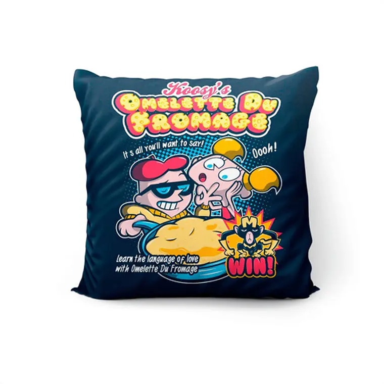 Cojín El Laboratorio De Dexter  45x45cm Vudú Love  1