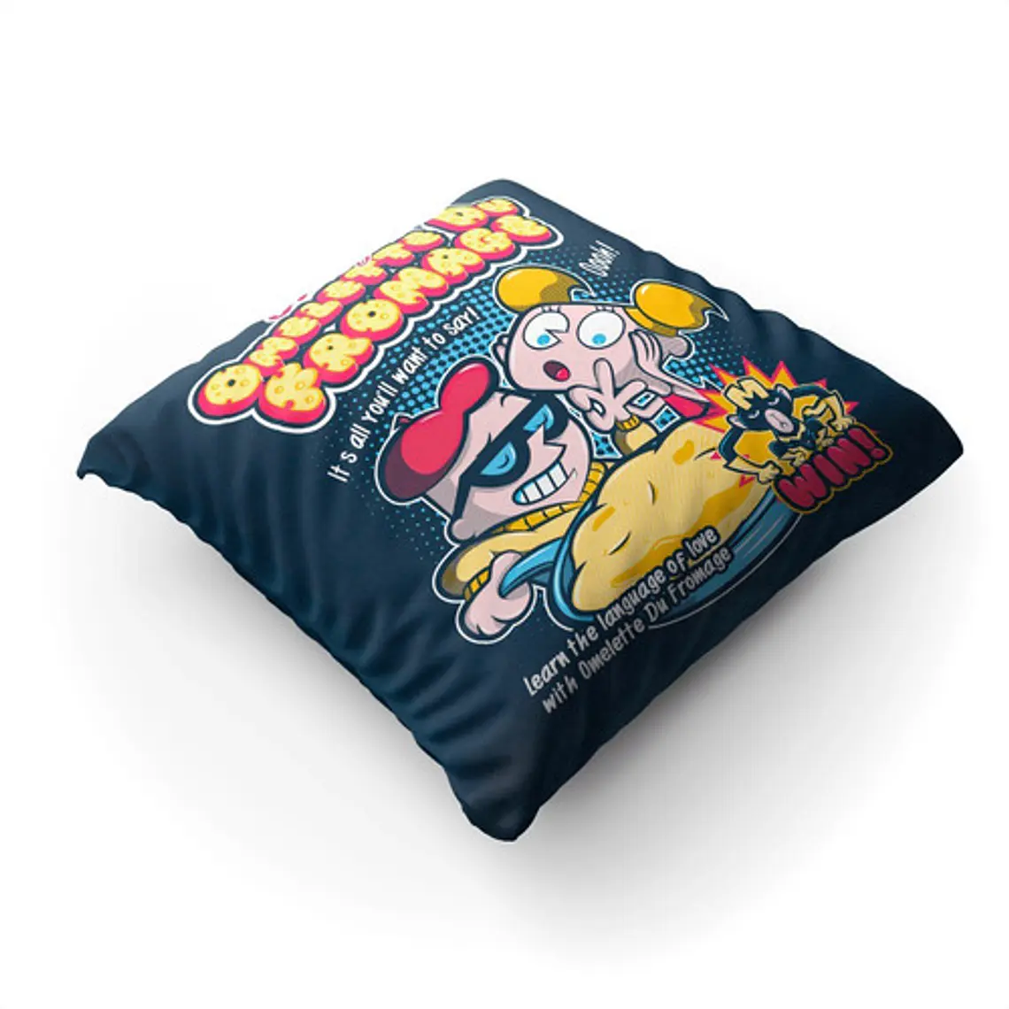 Cojín El Laboratorio De Dexter  45x45cm Vudú Love  2