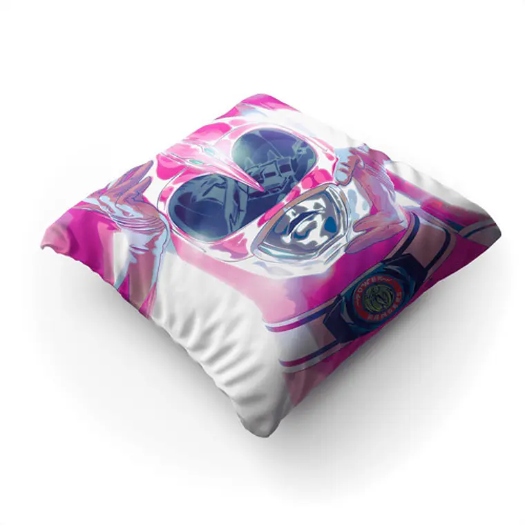 Cojín Power Rangers : Ranger Rosa 45x45cm Vudú Love  2