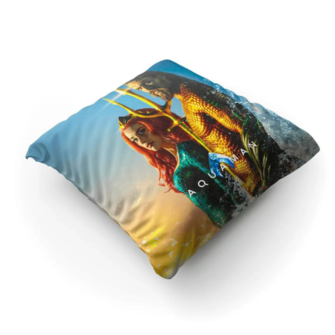 Cojín Aquaman Y Mera Dc 45x45cm Vudú Love  2