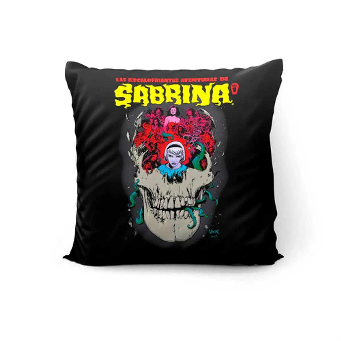 Cojín Escalofriantes Aventuras De Sabrina 45x45cm Vudú Love  1