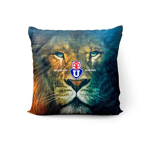 Cojín Universidad De Chile Un Sentimiento 45x45cm Vudú Love 