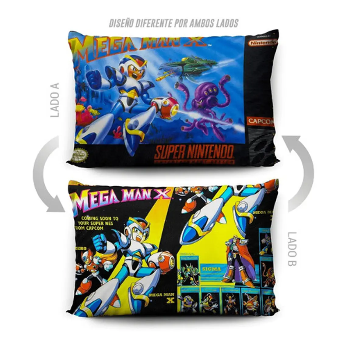 Funda De Almohada Mega Man X 70x45cm Vudú Love 5