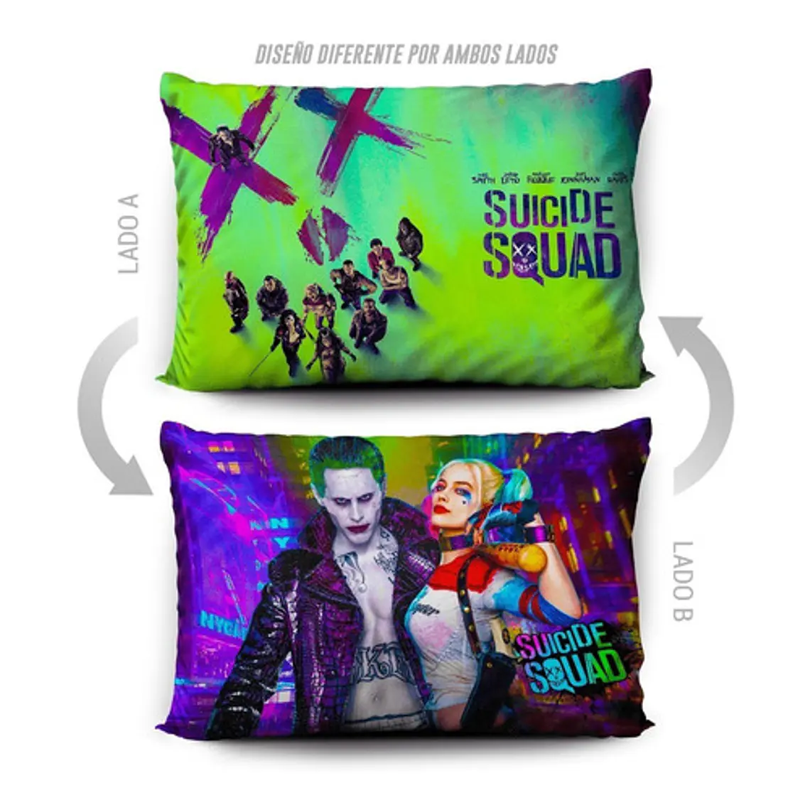 Funda De Almohada Suicide Squad 70x45cm Vudú Love  5