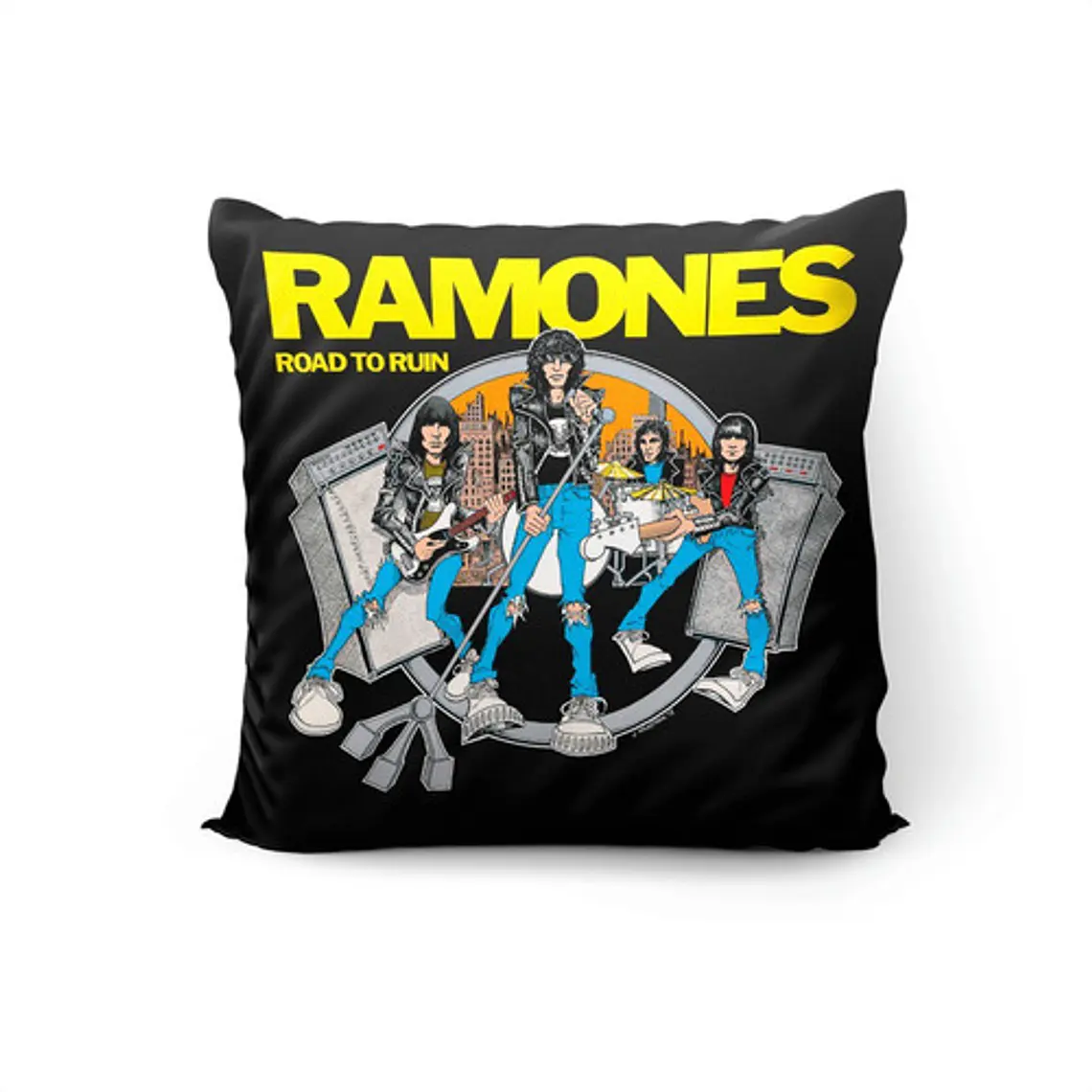 Cojín Ramones: Road To Ruin 45x45cm Vudú Love  1