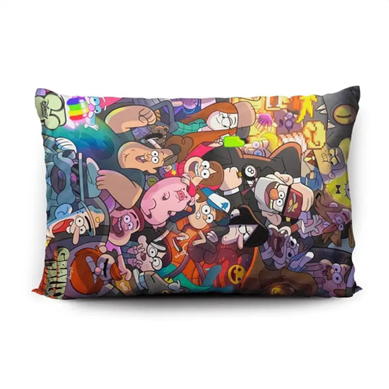 Funda De Almohada Gravity Fall 70x45cm Vudú Love  2