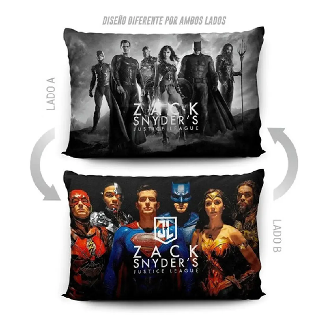 Funda Almohada Zack Snyders Justice League 70x45 Vudú Love 5