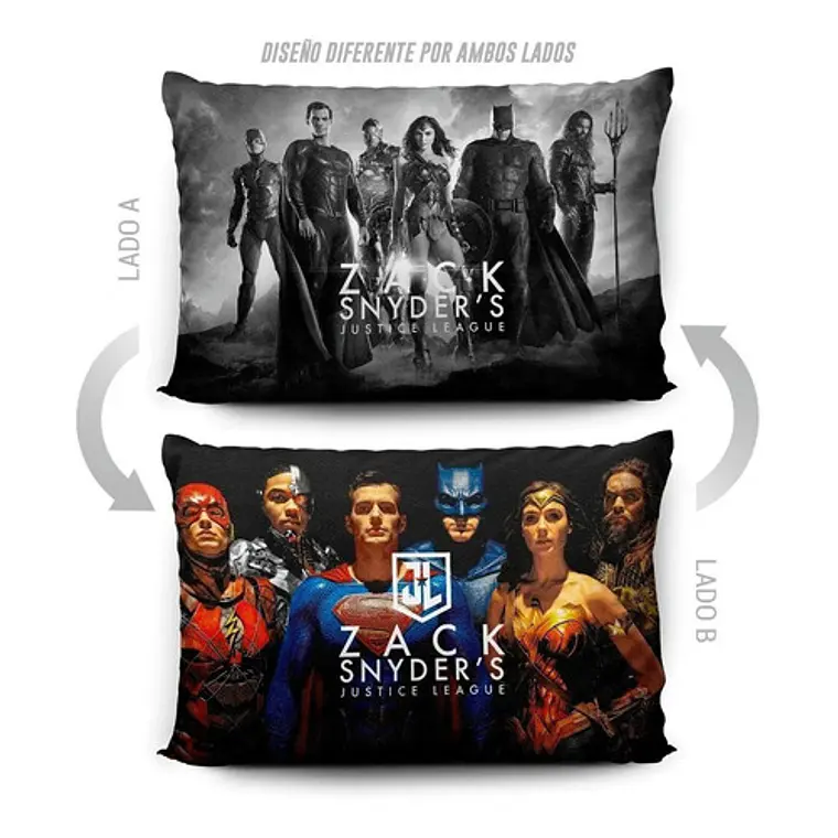 Funda Almohada Zack Snyders Justice League 70x45 Vudú Love 5
