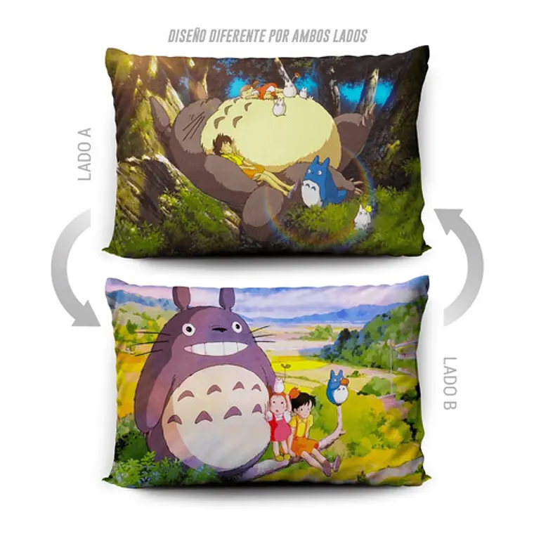 Funda De Almohada Mi Vecino Totoro 70x45cm Vudú Love  5