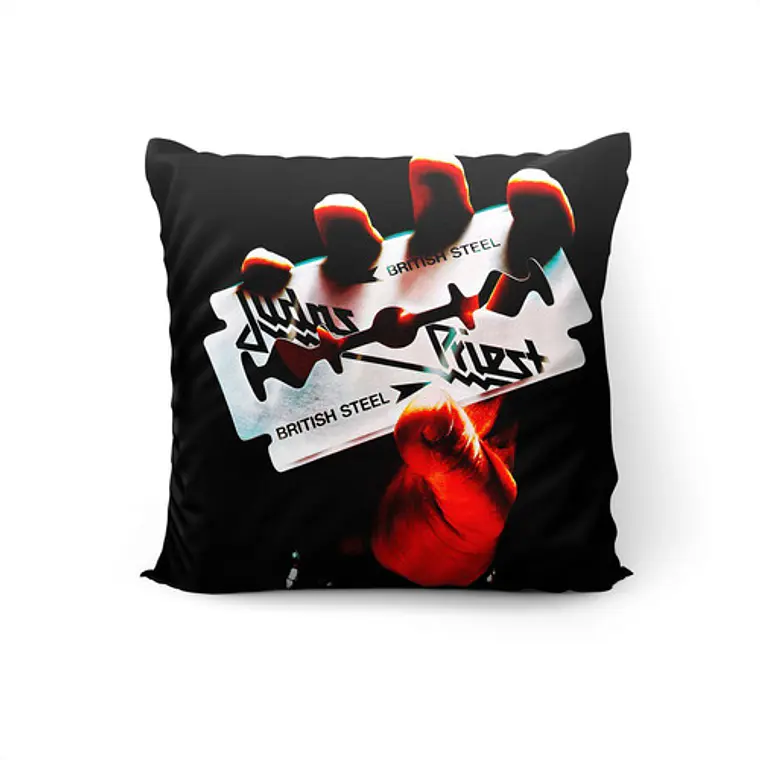 Cojín Judas Priest: British Steel 45x45cm Vudú Love  1
