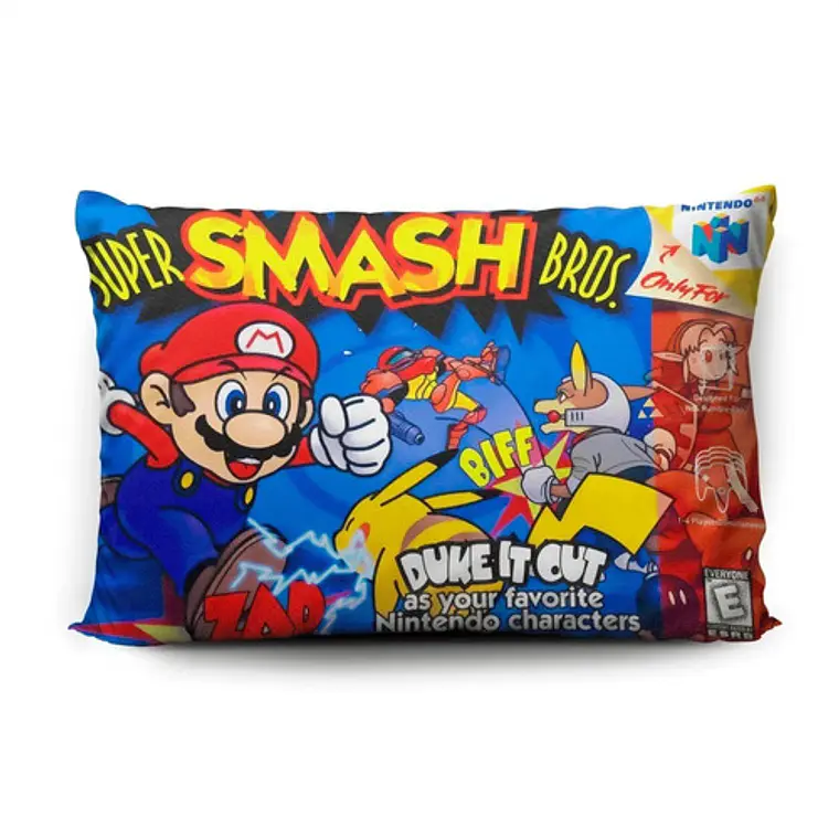 Funda De Almohada Super Smash Bros 70x45cm Vudú Love  1