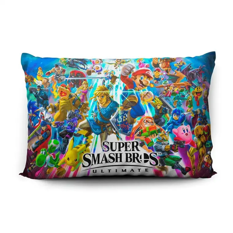 Funda De Almohada Super Smash Bros 70x45cm Vudú Love  2