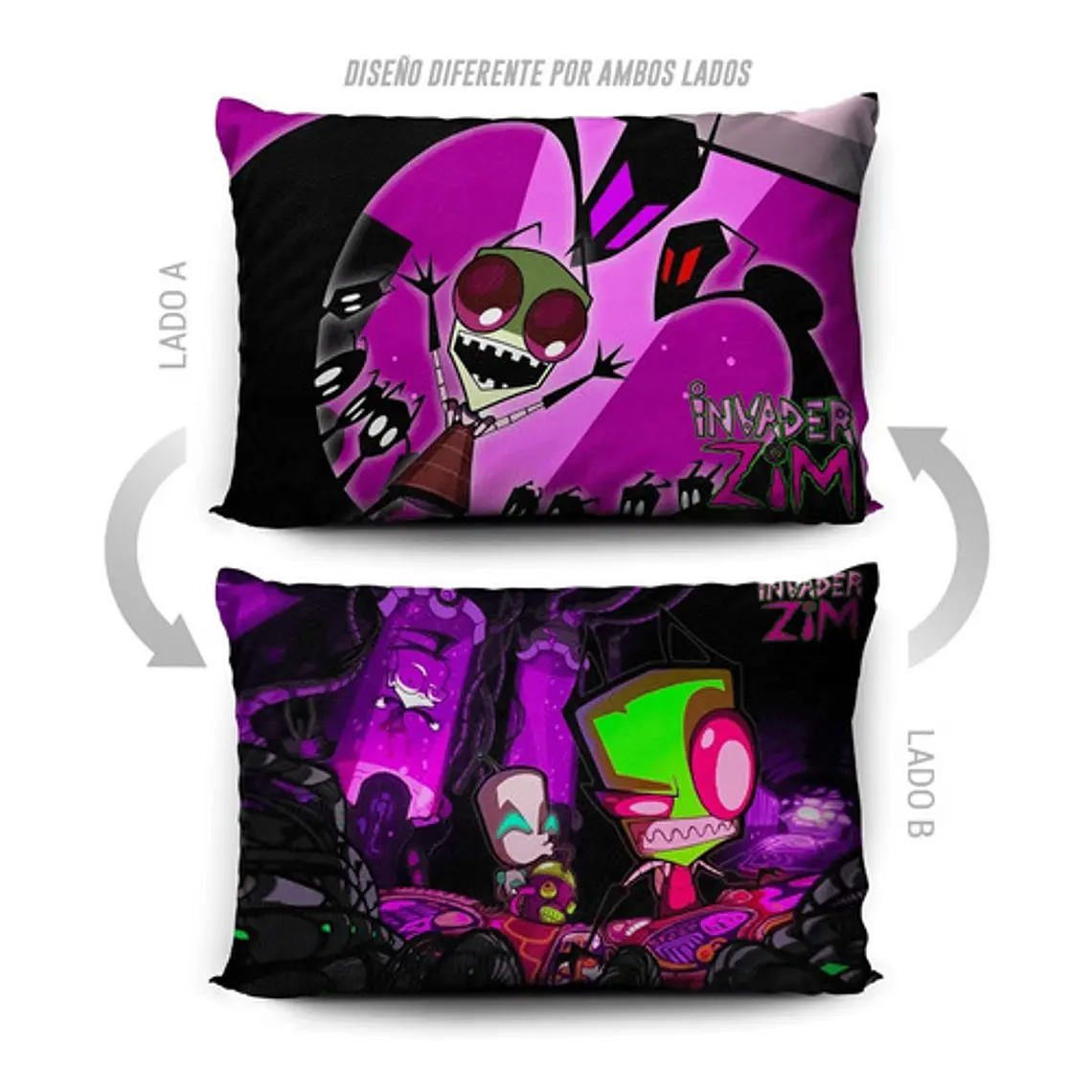 Funda De Almohada Invasor Zim 70x45cm Vudú Love  5