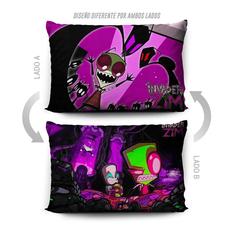 Funda De Almohada Invasor Zim 70x45cm Vudú Love  5