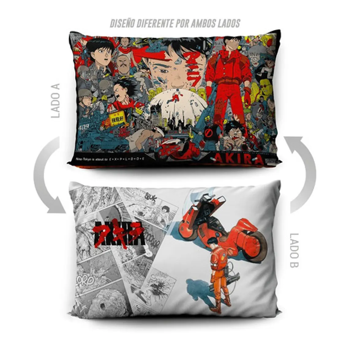 Funda De Almohada Akira 70x45cm Doble Estampado Vudú Love  5