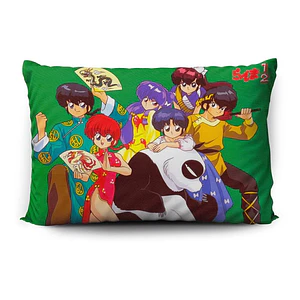 Funda De Almohada Ranma1/2 70x45cm Doble Estampado Vudú Love