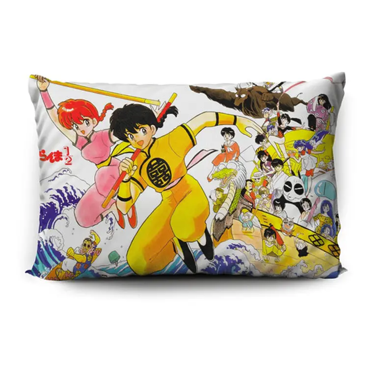 Funda De Almohada Ranma1/2 70x45cm Doble Estampado Vudú Love 2
