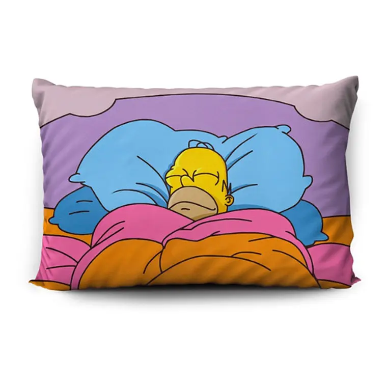 Funda De Almohada Los Simpson 70x45cm Vudú Love  1
