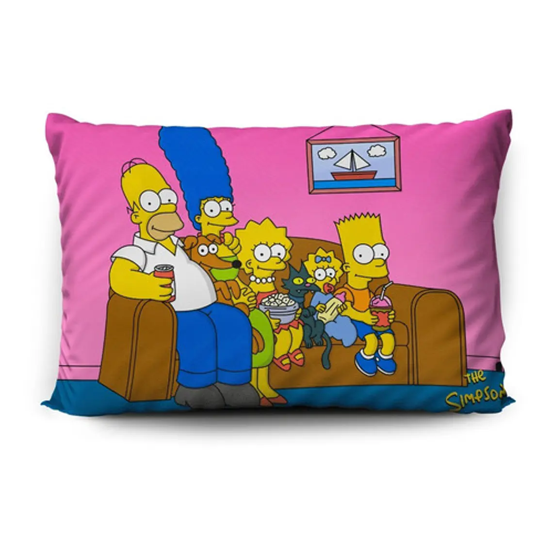 Funda De Almohada Los Simpson 70x45cm Vudú Love  2