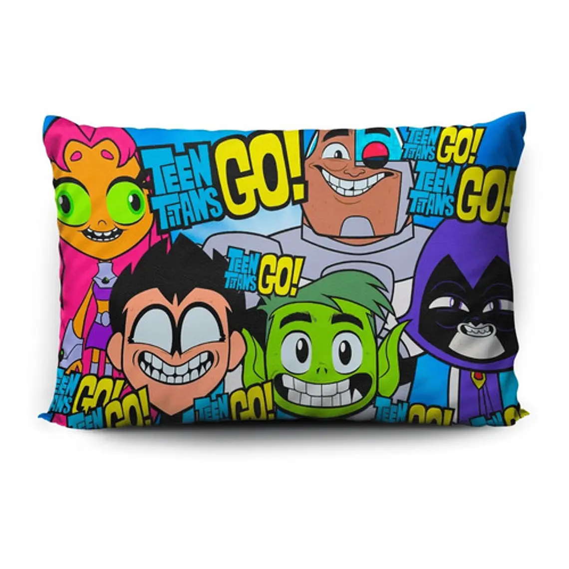 Funda De Almohada Teen Titans Go! 70x45cm Vudú Love  1