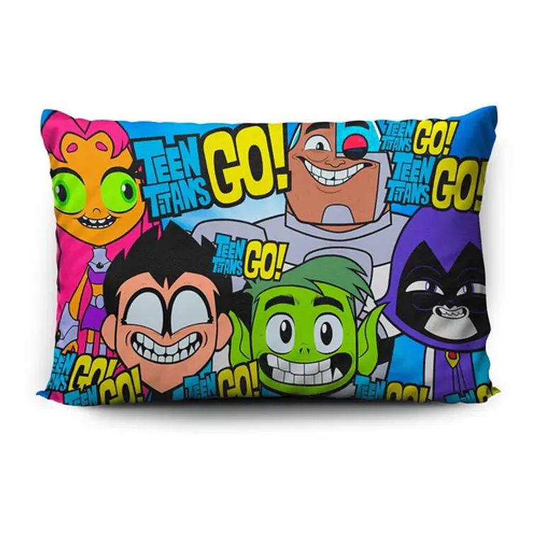Funda De Almohada Teen Titans Go! 70x45cm Vudú Love  1