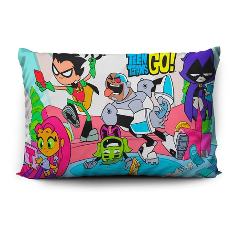 Funda De Almohada Teen Titans Go! 70x45cm Vudú Love  2