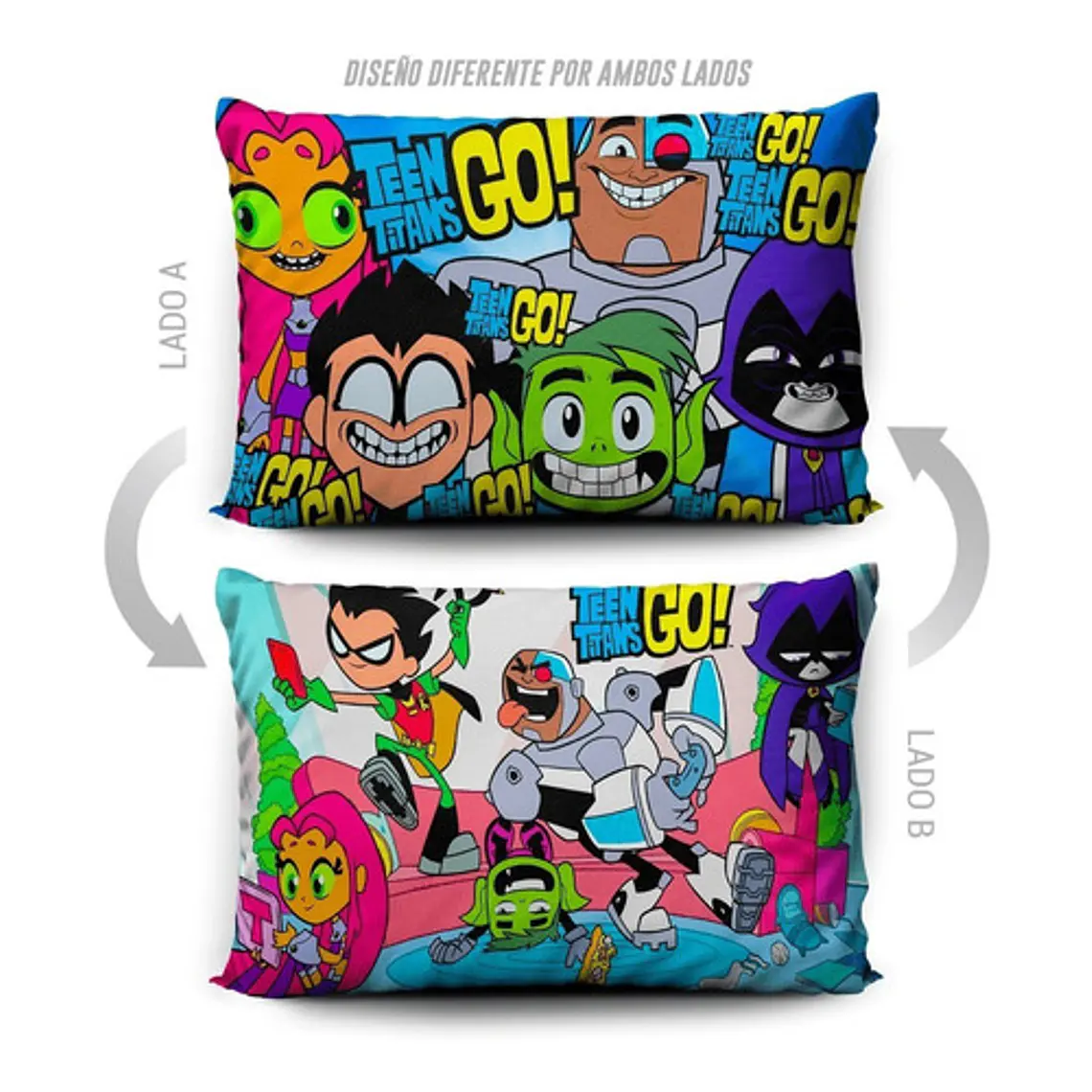 Funda De Almohada Teen Titans Go! 70x45cm Vudú Love  5