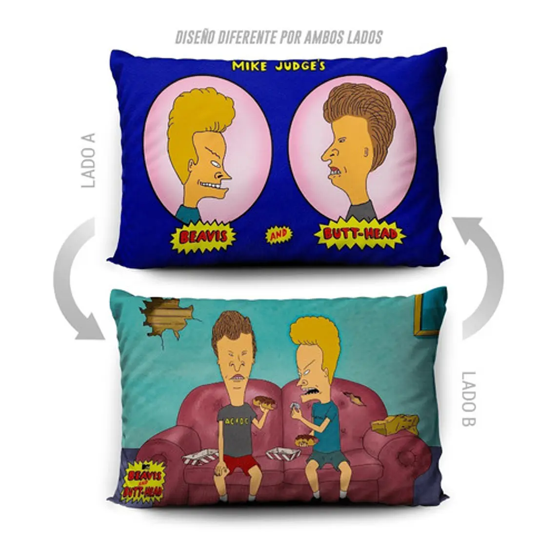 Funda De Almohada Beavis & Butthead 70x45cm Vudú Love  5